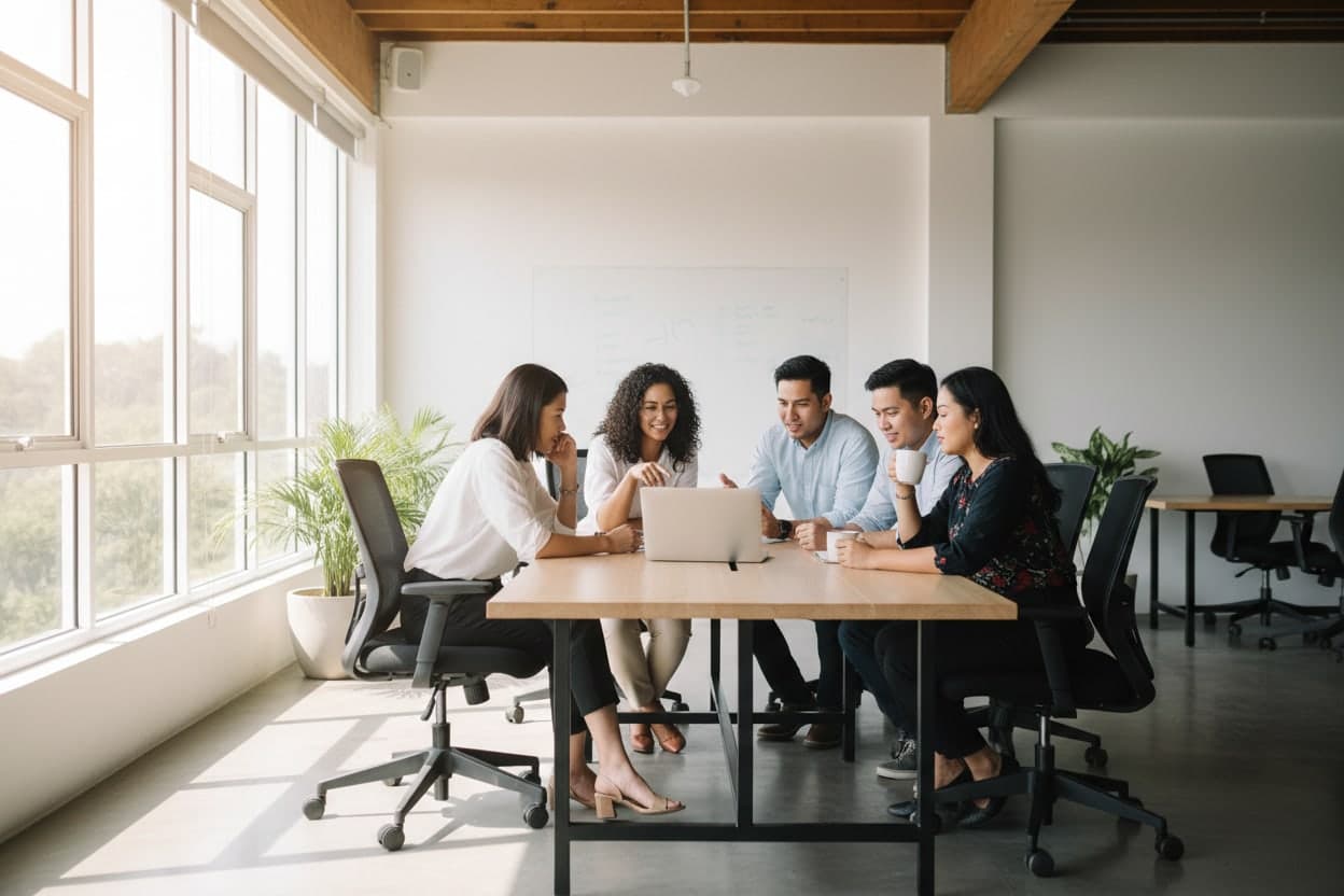 Modern Philippine office workspace representing a growing SME evaluating its next ERP platform